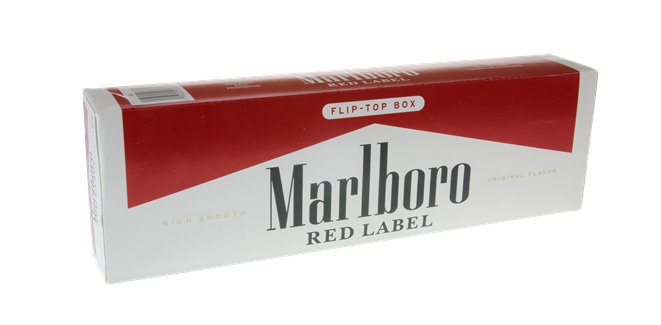 Marlboro red label box