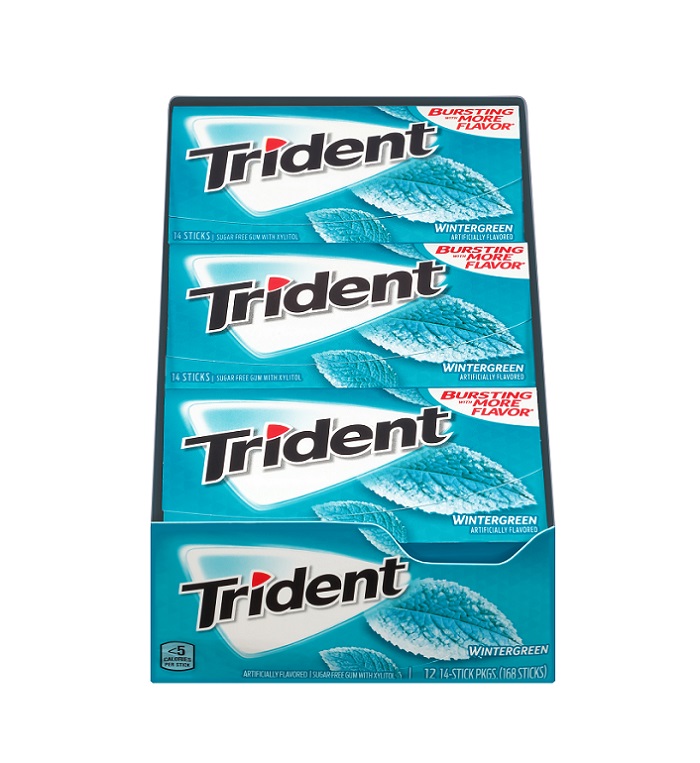 Trident wintergreen gum 12ct