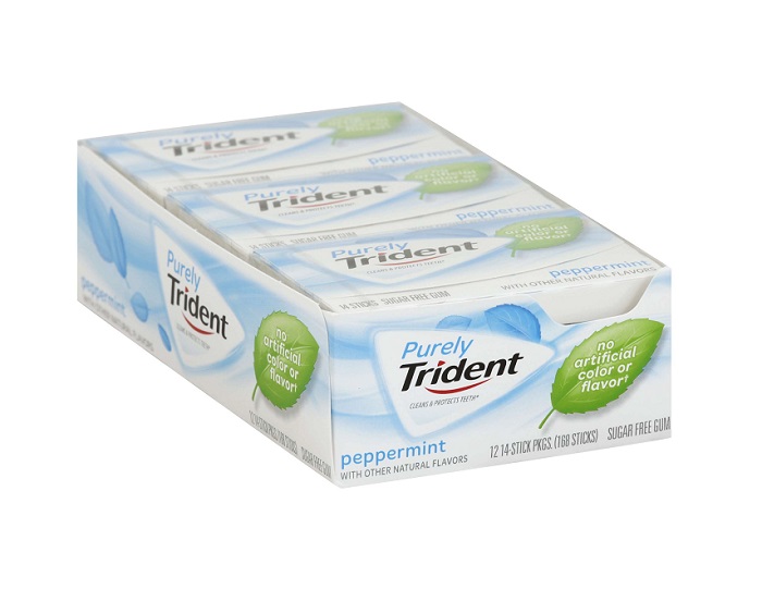 Trident purely peppermint 12ct