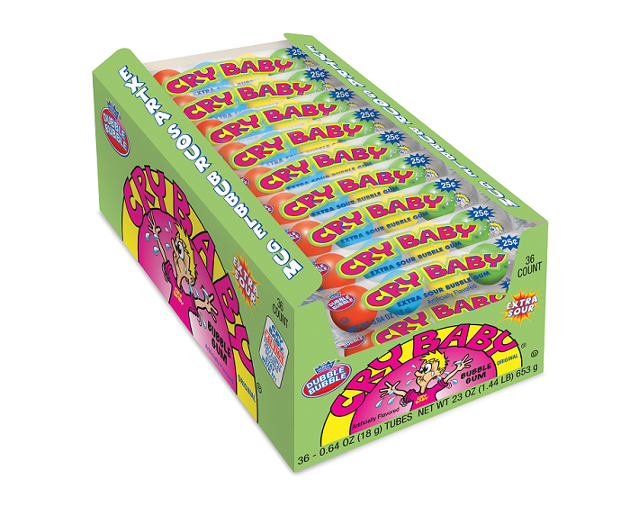 Cry baby extra sour gum 36ct