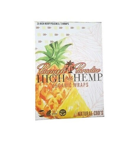 High hemp pineapple organc wraps 25/2pk
