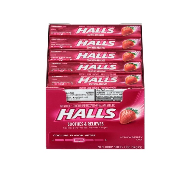 Halls strawberry 20ct