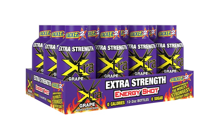 Stacker 2 grape extra strength shot12ct