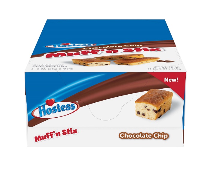 Hostess chocolate chip muff`n stix 6ct 3oz