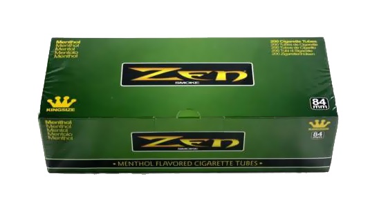 Zen menthol king tubes 200ct
