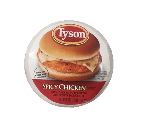 Tyson spicy chicken sandwich 5.5oz
