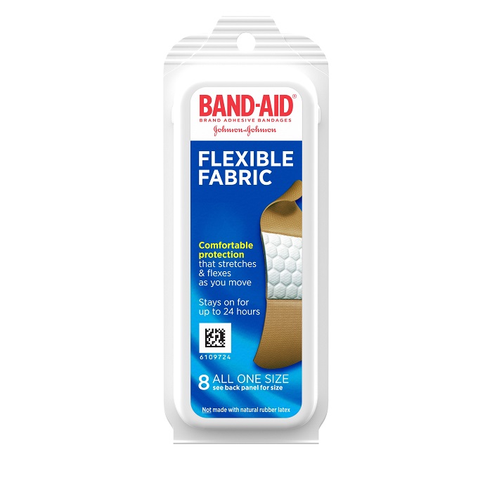 Band aid fabric bandages travel pk 12ct