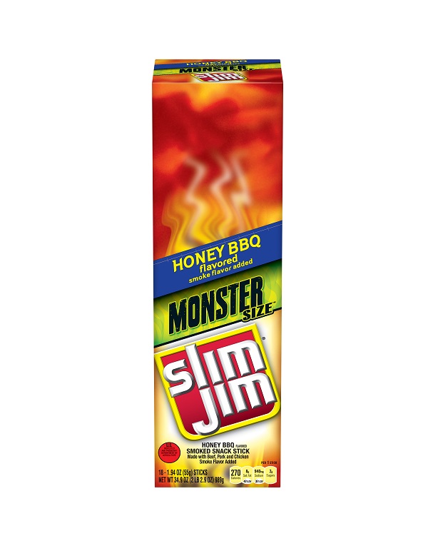 Slim jim honey bbq monster stick 18ct