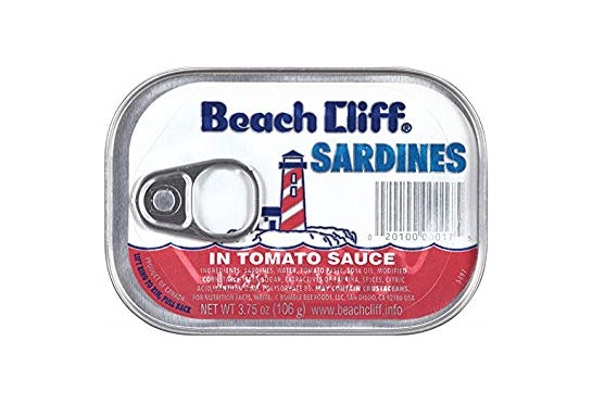 Beach cliff sardines tomato 3.75oz