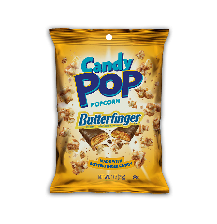 Butterfinger candy popcorn 8ct 1oz