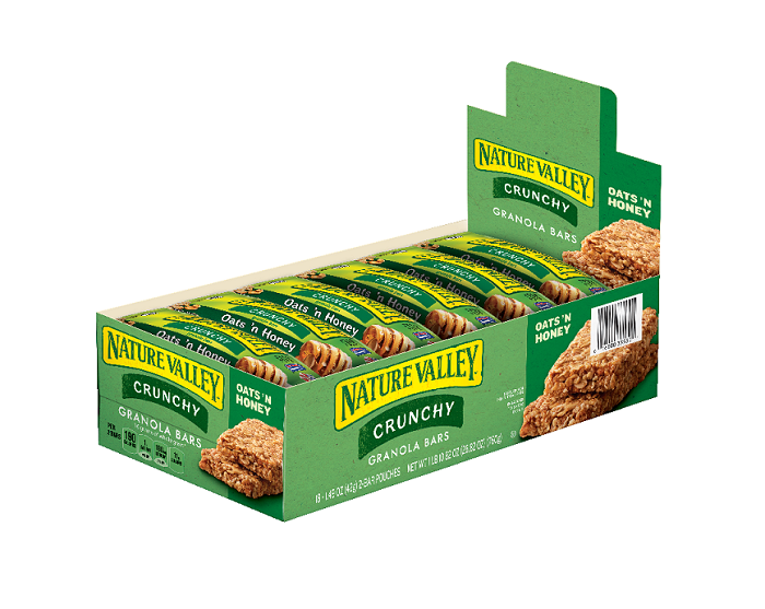 Nature valley oats honey 18ct