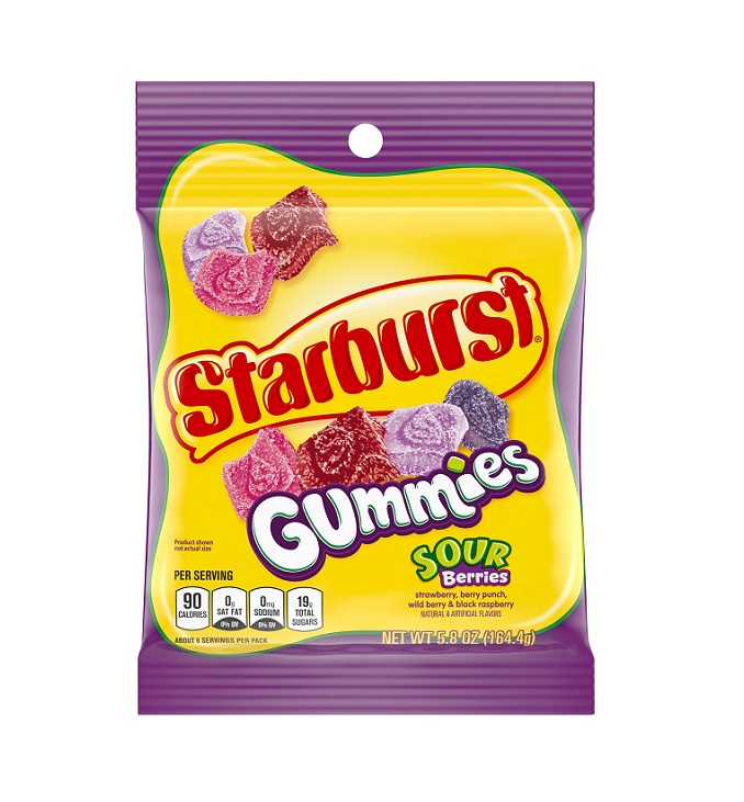 Starburst sour berries gummies h/b 5.8oz