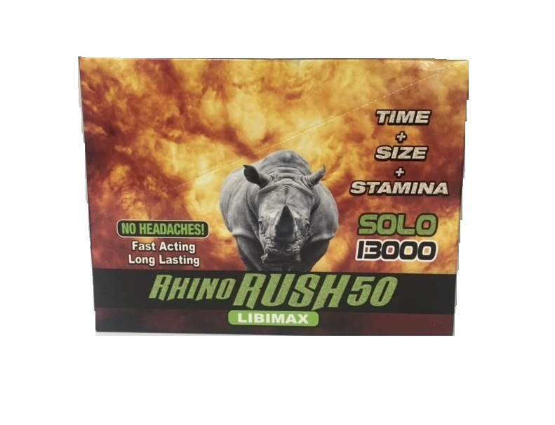 Libimax rhino rush 50 solo 20ct