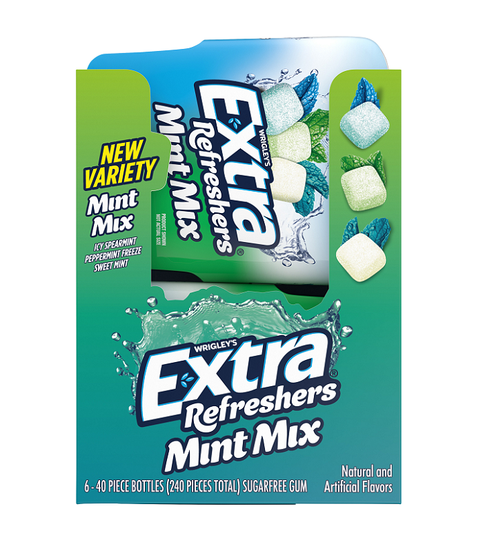 Extra mint mix refreshers btl 6/40ct