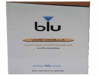 My blu vivid vanilla  2.4% disp e-cig 5ct