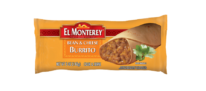 El monterey bean & cheese burrito 5oz