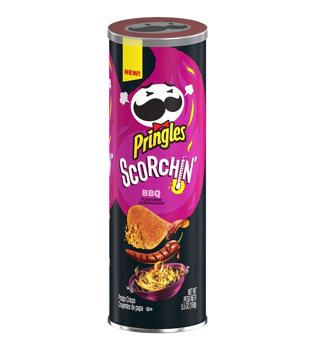 Pringles scorchin bbq crisps 5.5oz