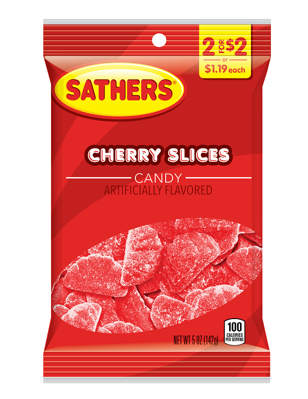 Sathers 2/$2 cherry slices 12ct 5oz