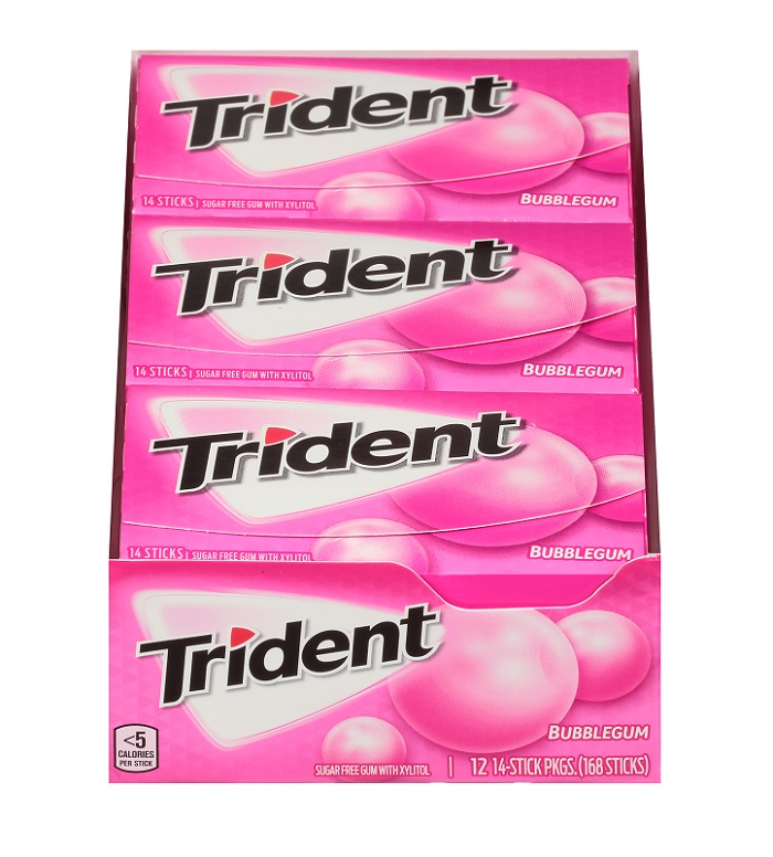 Trident bubble gum 12ct