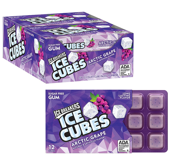 ICE BREAKER ARTIC GRAPE CUBES BLISTER 6CT - Gum - Candy, Mints & Gums ...