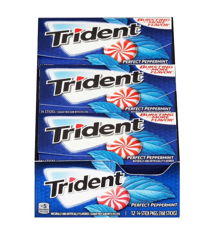Trident peppermint gum 12ct