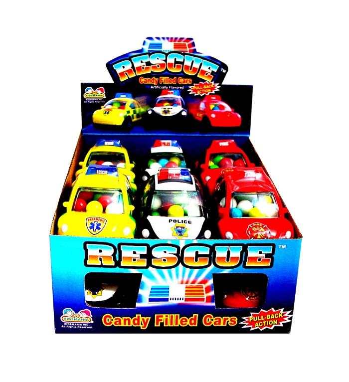 Rescue filled cars candy 12ct