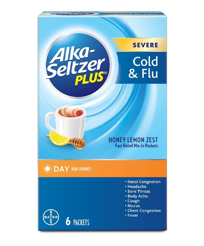 Alka seltzer cold flu daytime powder 6ct