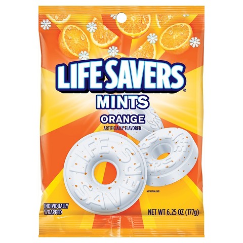 Life savers orangemint hard candy h/b 6.25oz
