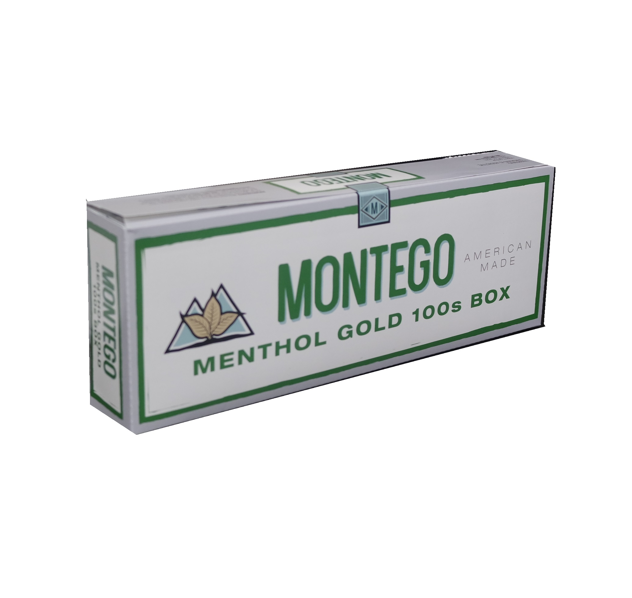Montego menthol gold 100s box
