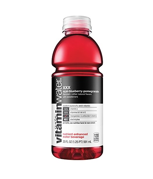Vitamin water xxx (acai,blubry,pom) 12ct 20oz