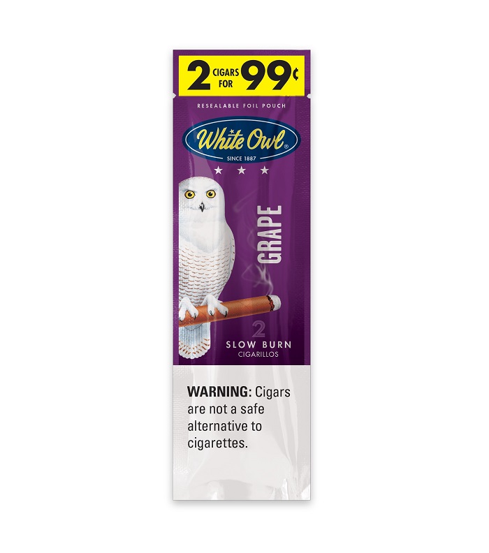 WHITE OWL GRAPE 2 99 F P 30 2PK Cigars Tobacco Texas Wholesale    4695 WHITE OWL GRAPE 299 FP302PK 