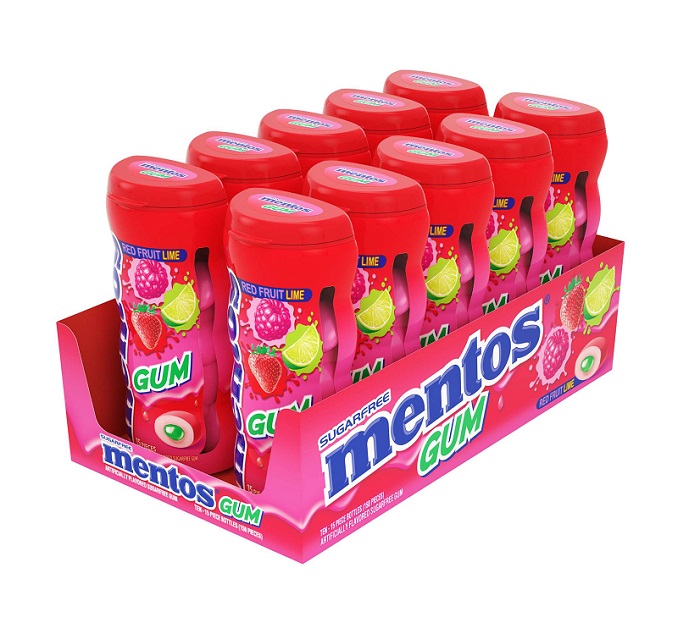 Mentos red fruit lime 10ct