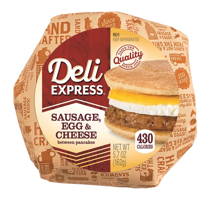 Deli express sausage egg & cheese pancake 5.7oz