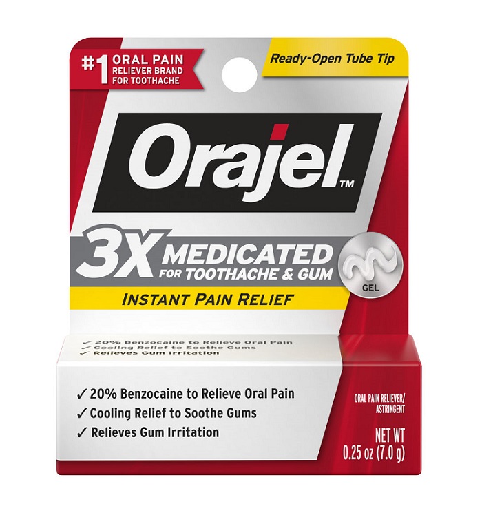 Orajel 3x medicated gel 0.25oz