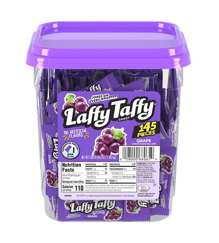 Laffy taffy grape jar 145ct