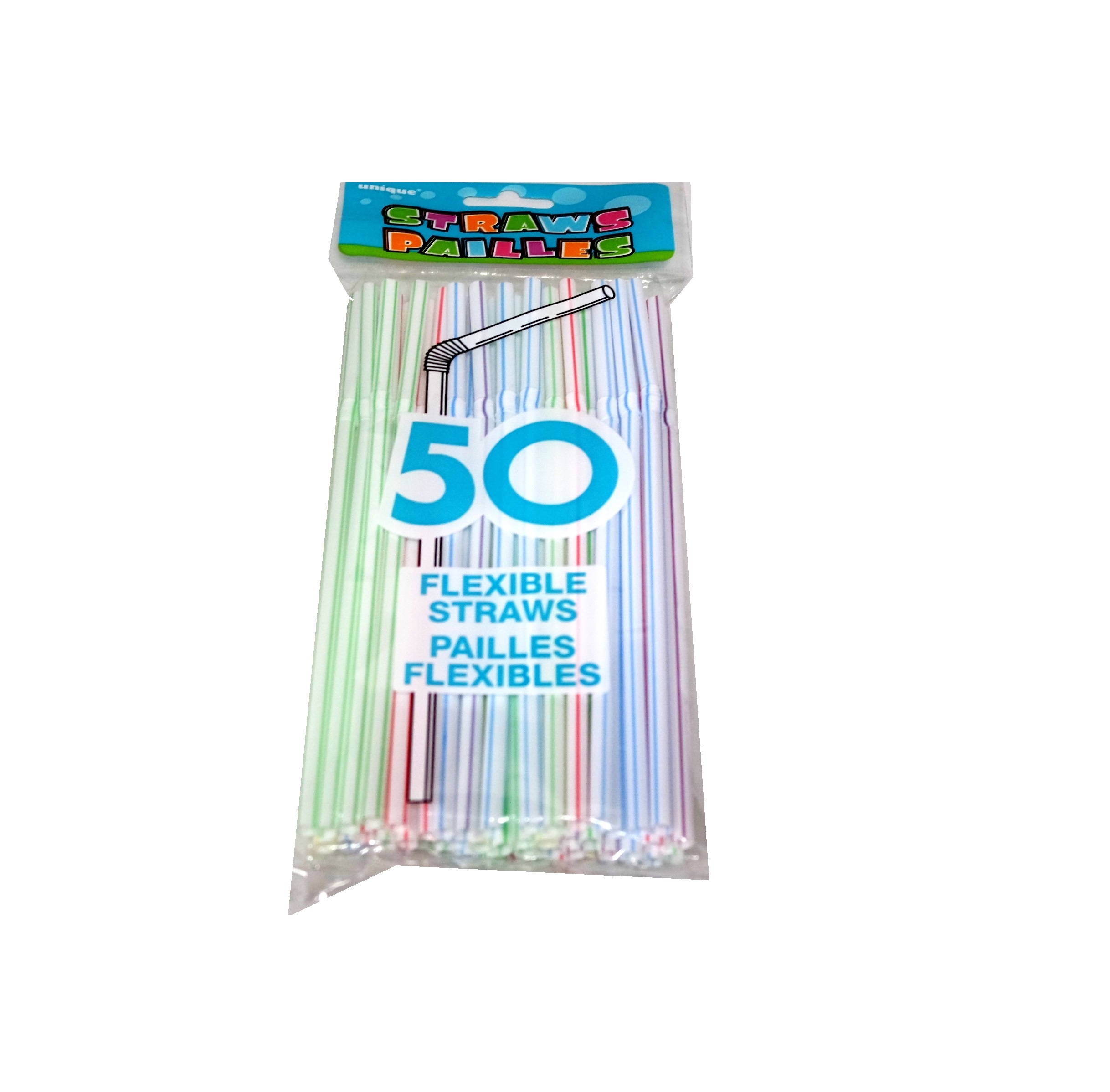 Unique flex straw strp 50ct