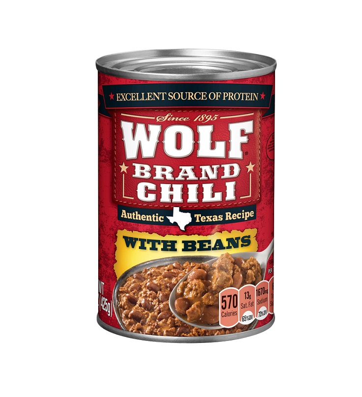 Wolf chili with bean 15oz