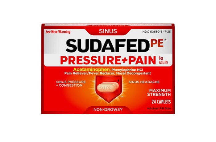 Sudafed pe pressure+pain cap 24ct