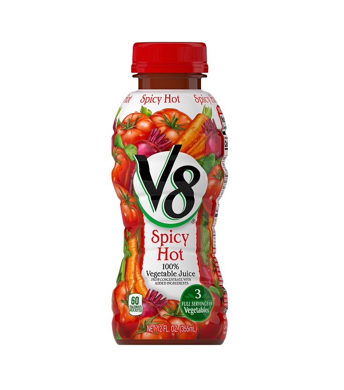 V8 spicy vegetable juice 12ct 12oz