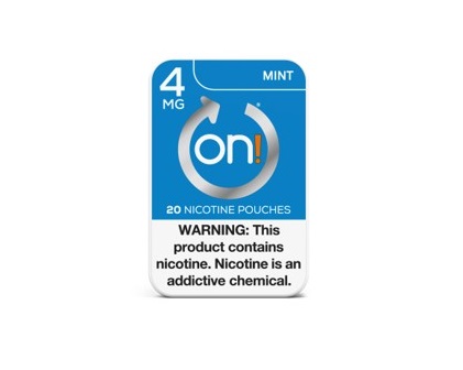 On mint nicotine pouch 4mg 5ct