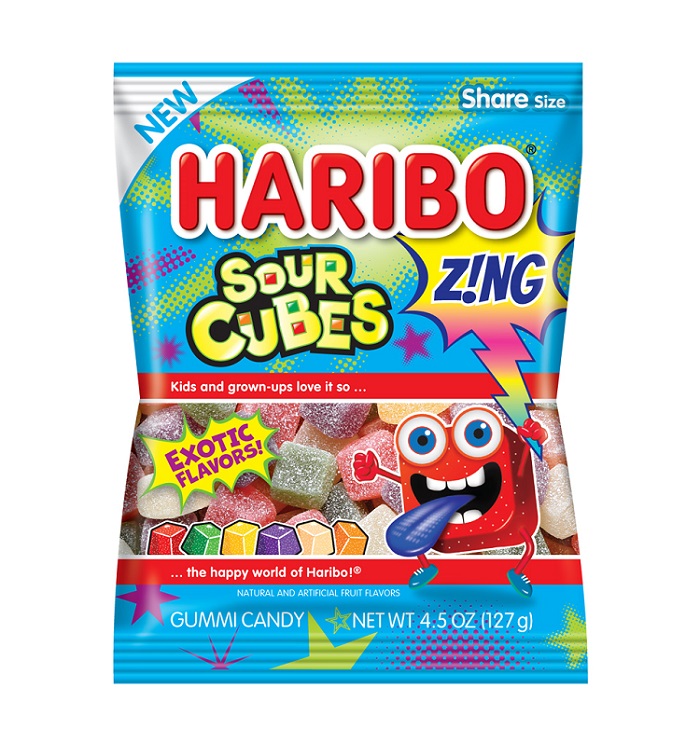 HARIBO ZING SOUR CUBES H/B 4.5OZ - Hanging Bags - Candy, Mints & Gums ...