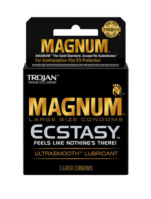 Trojan magnum ecstasy lubricant 6ct