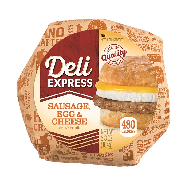 Deli express saugage egg & cheese biscuit 5.8oz