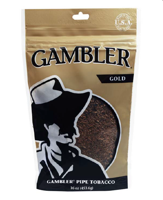 Gambler p/tob gold lrg bag 16oz