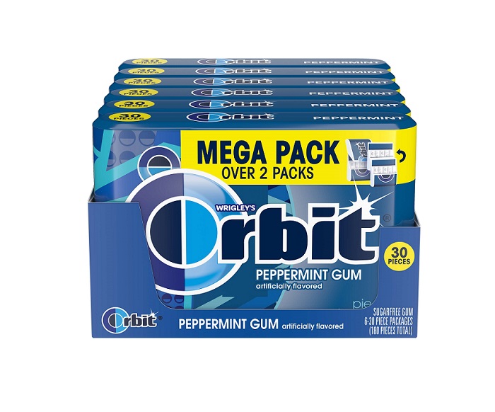 Orbit peppermint mega pack 6ct