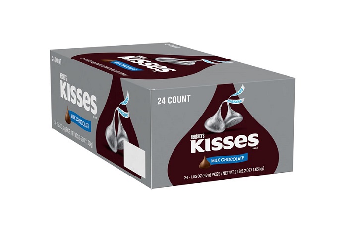 Hershey`s milk chocolate kisses 24ct