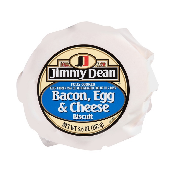 Jimmy dean bacon egg cheese biscuit 3.6oz