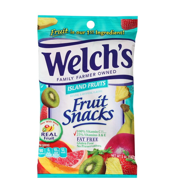 Welch`s island fruit snacks h/b 5oz