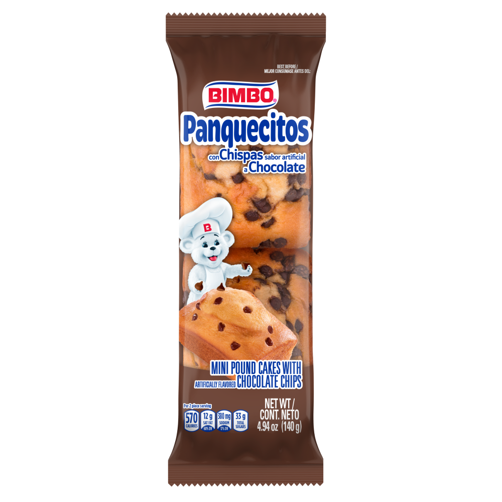 Bimbo panuecitos chocolate 4.59oz