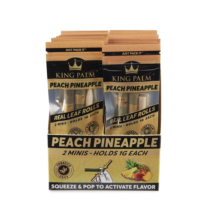 King palm peach pineapple mini cones 20/2ct